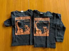 BREEZE DINO WORLD 長袖Tシャツ 2枚セット 120cmのサムネイル