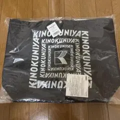 KINOKUNIYA カラーエコロジーバッグL ブラック×グレー