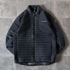 【希少サイズ】エディーバウアー ウールコート キルティング サーモア 黒 XL Barbour/バブアー EXMOOR QUILTING MID-LENGTH COAT エクスモア