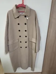 ダブルブレスト ロングコート