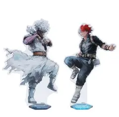 ヒロアカ原画展 限定 アクリルMEGAフィギュア W ショート＆荼毘