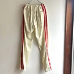 Champion USA製 トラックパンツ ラインパンツ オフホワイト 赤ラインのサムネイル
