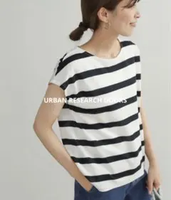 URBAN RESEARCH DOORS ワイドボーダーフレンチプルオーバー