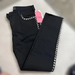 HYSTERICS ブラックデニムパンツ　スタッズ　ヒステリックグラマー