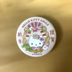 淡路島限定　ハローキティ 新年 謹賀 缶バッジ