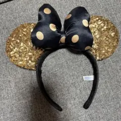 ディズニー カチューシャ ゴールド スパンコール ドットのサムネイル