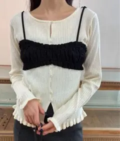 【10/18まで】fuully studio シャーリングビスチェ