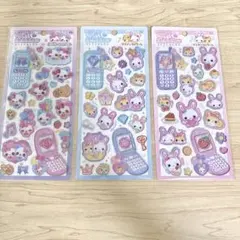平成はっぴーフォンシール　らびちゃん　まじかるミュー　3セット【未使用】