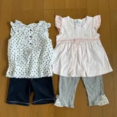組曲 夏服ノースリー・ハーフパンツ・レギンス ４点セット
