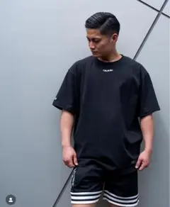 AMAT オーバーサイズTシャツブラック Lサイズ