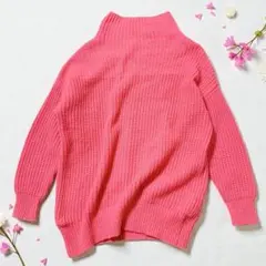 美品❤️モヘヤ マカフィー ボトルネックニット 井川遥さん着用 VERY ピンク