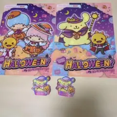 コジマ　サンリオ クリアファイル キキララ　　ポムポムプリン　シール付き