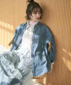 デニムジャケット　シャツ　アウター