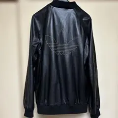 adidas レザートラックジャケットＬレザージャージアディダスのサムネイル