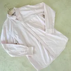 UNIQLO　ユニクロ　コットンボタンダウンシャツ　長袖　ピンク　XL　メンズ