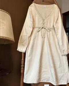 70s ロングワンピース