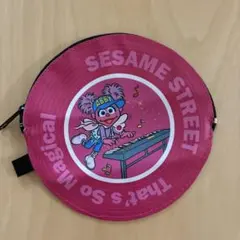 セサミストリート レコード盤風フラットポーチ アビー