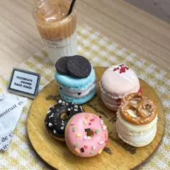 ミニチュアスイーツ　ドーナツ&トゥンカロンセット