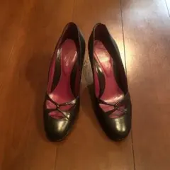 セルジオロッシ　黒　パンプス　36（23.5㎝）　袋付き