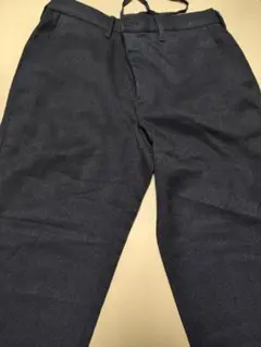 新品☆GUネイビー スラックスメンズ☆サイズＬ