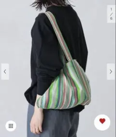 新品！かぐれkagureアフリカンスクエア ラフィアかぎ編みバッグ トート