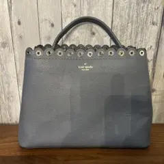 kate spade グレー アイレットデザイン バッグ