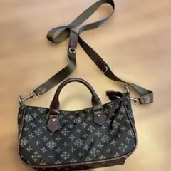 russet モノグラムパターン ショルダーバッグ