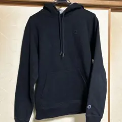 Champion ブラック フード付きパーカー　メンズ　Lサイズ