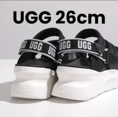 UGG Sport Yeah スポートイヤー 黒 24cm 厚底サンダル - メルカリ