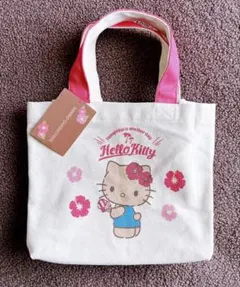 《新品・未使用・タグ付き》 サンリオ　日焼けハローキティ♡ミニトートバッグ