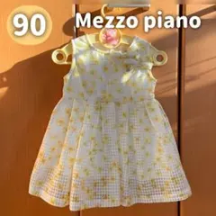 メゾピアノ 90 花柄ワンピース ノースリーブ 夏服 女の子のサムネイル