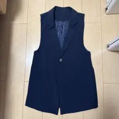 GRL ネイビー テーラードベスト F