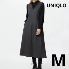 値下げ　UNIQLO ノースリーブ ロングワンピース Mサイズ