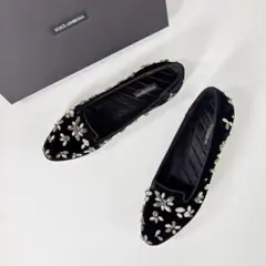 ★ドルチェ&ガッバーナ ビジュー装飾フラットシューズ 36★ ☆ドルチェ&ガッバーナ ビジュー装飾フラットシューズ 36☆ - メルカリ