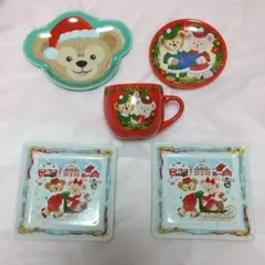 ダッフィー シェリーメイ クリスマス カップ プレート 5点セット