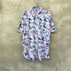 IZOD saltwater アロハ シャツ フラミンゴ柄 アイゾッドのサムネイル