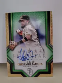 12枚限定】Topps タティスJr.選手帽子レリック付き直筆サインカード 
