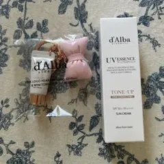 d'Alba UVトーンアップ サンクリーム ピンク35ml&ストラップ