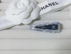 CCロゴ入りヘアクリップ ホワイト/ブラック