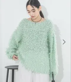 JEANASIS 5Gランダムループプルオーバー ライトグリーン