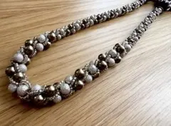 【新品未使用】【限定価格】【即完売商品❗️】高級感 ブラウン ネックレス 413