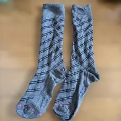 TOMMY HILFIGER メンズ ソックス グレー ボーダー