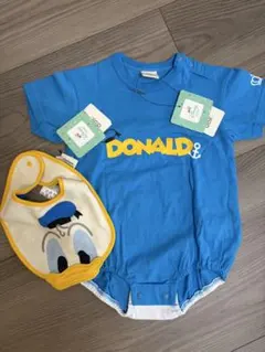 ディズニー ドナルドダック ベビー服 スタイ付きのサムネイル