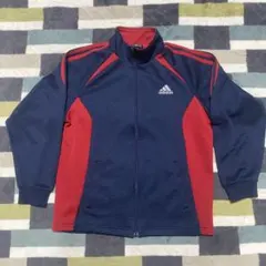 adidas CLIMLITE ジャージ 140cm ネイビー/レッド