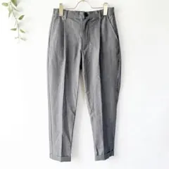 semantic design/スラックス/タックパンツ/センタープレス/グレーのサムネイル