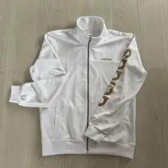 adidas neo ホワイト ジップアップジャージ上下