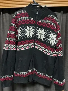 ジップアップニット　Lサイズ