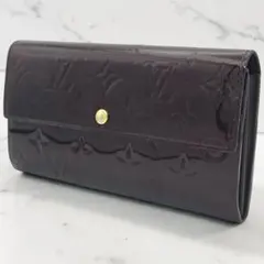 ルイヴィトン ヴェルニ ポルトフォイユ サラ アマラント紫 パープル 長財布