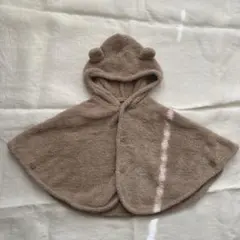 ポンチョ ブラウン