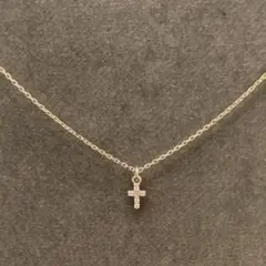 クロスゴールドダイヤネックレス